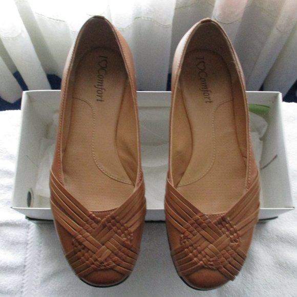 I Love Comfort Shoes - I Love Comfort Dark Tan Loafers 8-1/2 Med